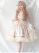 Chandelier Series Ruffle Bowknot Normal Hem Sweet Lolita Lace Sling Dress