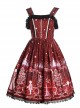 Astrology College Series Printing  JSK Classic Lolita Sling Dress