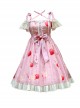 Apples Paradise Series Cute Printing Sweet Lolita Sling Dress