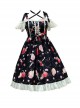 Apples Paradise Series Cute Printing Sweet Lolita Sling Dress