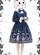 Magic Tea Party Rose Knight Series Classic Lolita Long Sleeve Dress