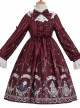 Magic Tea Party Rose Knight Series Classic Lolita Long Sleeve Dress