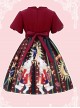 Circus Rabbit Series OP Bowknot Sweet Lolita Short Sleeve Dress