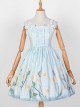 Daisy Series JSK Printing Bowknot Sweet Lolita Sling Dress