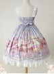 Lunch Tea Rabbit Series JSK Small High Waist Sweet Lolita Sling Dress