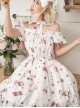 Magic Tea Party Chocolate Rabbit Series OP Lapel Sweet Lolita Short Sleeve Dress