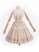 Danube Lovers Series Ruffle Classic Lolita Corduroy Autumn Winter Sling Dress