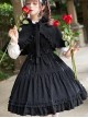 Danube Lovers Series Ruffle Classic Lolita Corduroy Autumn Winter Sling Dress