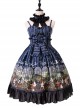 Magic Tea Party- Garden Restaurant Series JSK Bowknot Sweet Lolita Sling Dress