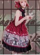 Magic Tea Party- Garden Restaurant Series JSK Bowknot Sweet Lolita Sling Dress