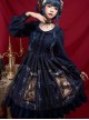 Ancient Castle Elf Series Doll Collar Elegant Retro Classic Lolita Long Sleeve Dress