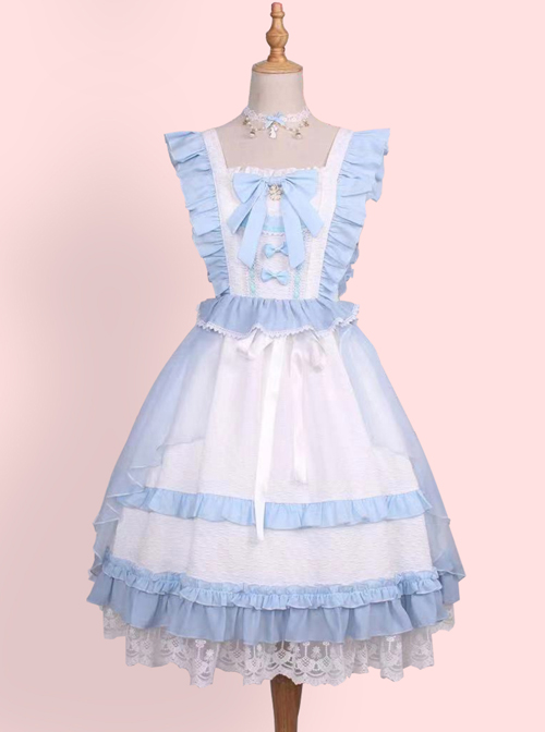 Sweet Tea Tale Series Ruffle Sweet Lolita Little Flying Sleeve Dress