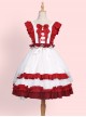 Sweet Tea Tale Series Ruffle Sweet Lolita Little Flying Sleeve Dress