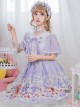 Miss Animal's Flowers Party Series OP Sweet Lolita Short Sleeve Dress