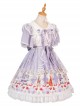 Miss Animal's Flowers Party Series OP Sweet Lolita Short Sleeve Dress