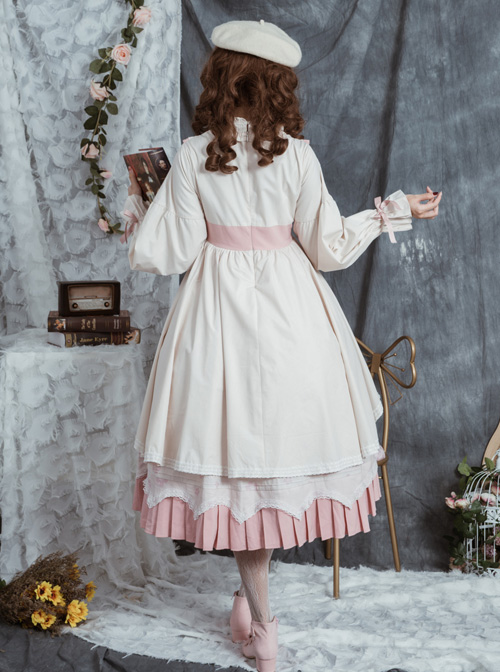 North Mirror Flower Series OP Classic Lolita Nordic Court Style Autumn Winter Long Sleeve Dress