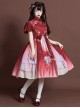 The Moon In The Mirror Series Chinese Style Elegance Classic Lolita Short Sleeve Dress