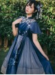 The Moon In The Mirror Series Chinese Style Elegance Classic Lolita Short Sleeve Dress