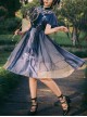 The Moon In The Mirror Series Chinese Style Elegance Classic Lolita Short Sleeve Dress