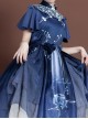 The Moon In The Mirror Series Chinese Style Elegance Classic Lolita Short Sleeve Dress