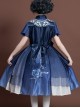 The Moon In The Mirror Series Chinese Style Elegance Classic Lolita Short Sleeve Dress