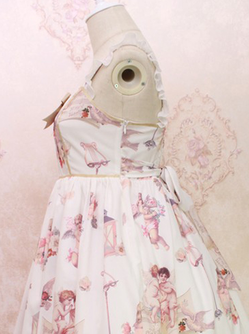 Oil Painting Angel Series JSK Sweet Lolita Sling Dress