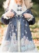 Little Prince Series OP Printing Bowknot High Waist Sweet Lolita Long Sleeve Dress