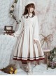 The Distant Letter Series Elegant Pure Color Classic Lolita Autumn Winter Sleeveless Dress And Shirt Set