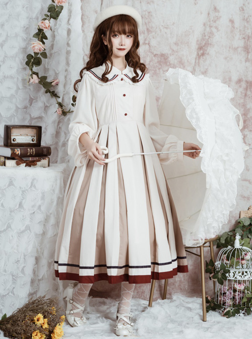 The Distant Letter Series Elegant Pure Color Classic Lolita Autumn Winter Sleeveless Dress And Shirt Set