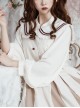 The Distant Letter Series Elegant Pure Color Classic Lolita Autumn Winter Sleeveless Dress And Shirt Set