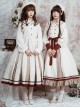 The Distant Letter Series Elegant Pure Color Classic Lolita Autumn Winter Sleeveless Dress And Shirt Set