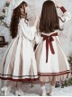 The Distant Letter Series Elegant Pure Color Classic Lolita Autumn Winter Sleeveless Dress And Shirt Set