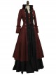 Multicolor Victorian Steampunk Lolita Prom Long Dress And Coat Set