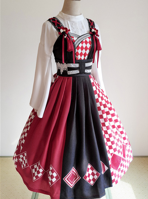 Sparrow Tea Series Japanese Style Classic Lolita Sling Dress And Shirt And Cloak Set