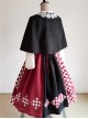 Sparrow Tea Series Japanese Style Classic Lolita Sling Dress And Shirt And Cloak Set