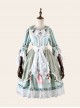 Magic Tea Party *Little Ada's Flowers* Series Retro Sweet Lolita Half Sleeve Dress