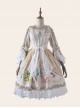 Magic Tea Party *Little Ada's Flowers* Series Retro Sweet Lolita Half Sleeve Dress