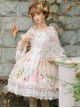 Magic Tea Party *Little Ada's Flowers* Series Retro Sweet Lolita Half Sleeve Dress