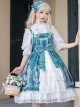 Full-blown Flowers Series Bowknot Chiffon Sweet Lolita Sling Dress