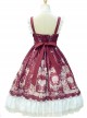 Full-blown Flowers Series Bowknot Chiffon Sweet Lolita Sling Dress