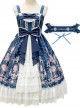 Full-blown Flowers Series Bowknot Chiffon Sweet Lolita Sling Dress