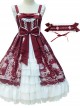 Full-blown Flowers Series Bowknot Chiffon Sweet Lolita Sling Dress