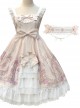 Full-blown Flowers Series Bowknot Chiffon Sweet Lolita Sling Dress