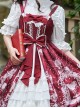 Full-blown Flowers Series Bowknot Chiffon Sweet Lolita Sling Dress