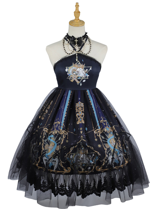 Divine Salvation Series Retro Gothic Lolita Sling Dress