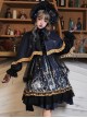 Divine Salvation Series OP Printing Retro Gothic Lolita Long Sleeve Dress Set