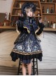 Divine Salvation Series OP Printing Retro Gothic Lolita Long Sleeve Dress Set