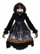 Divine Salvation Series OP Printing Retro Gothic Lolita Long Sleeve Dress Set