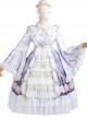 Cross Lily Series Gorgeous Tea Party Style Classic Lolita Long Sleeve Dress Full-set