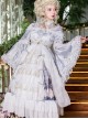 Cross Lily Series Gorgeous Tea Party Style Classic Lolita Long Sleeve Dress Full-set